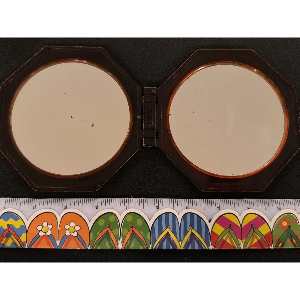 Vintage Folding Mirror Plastic for Vanity Travel Original 1960s